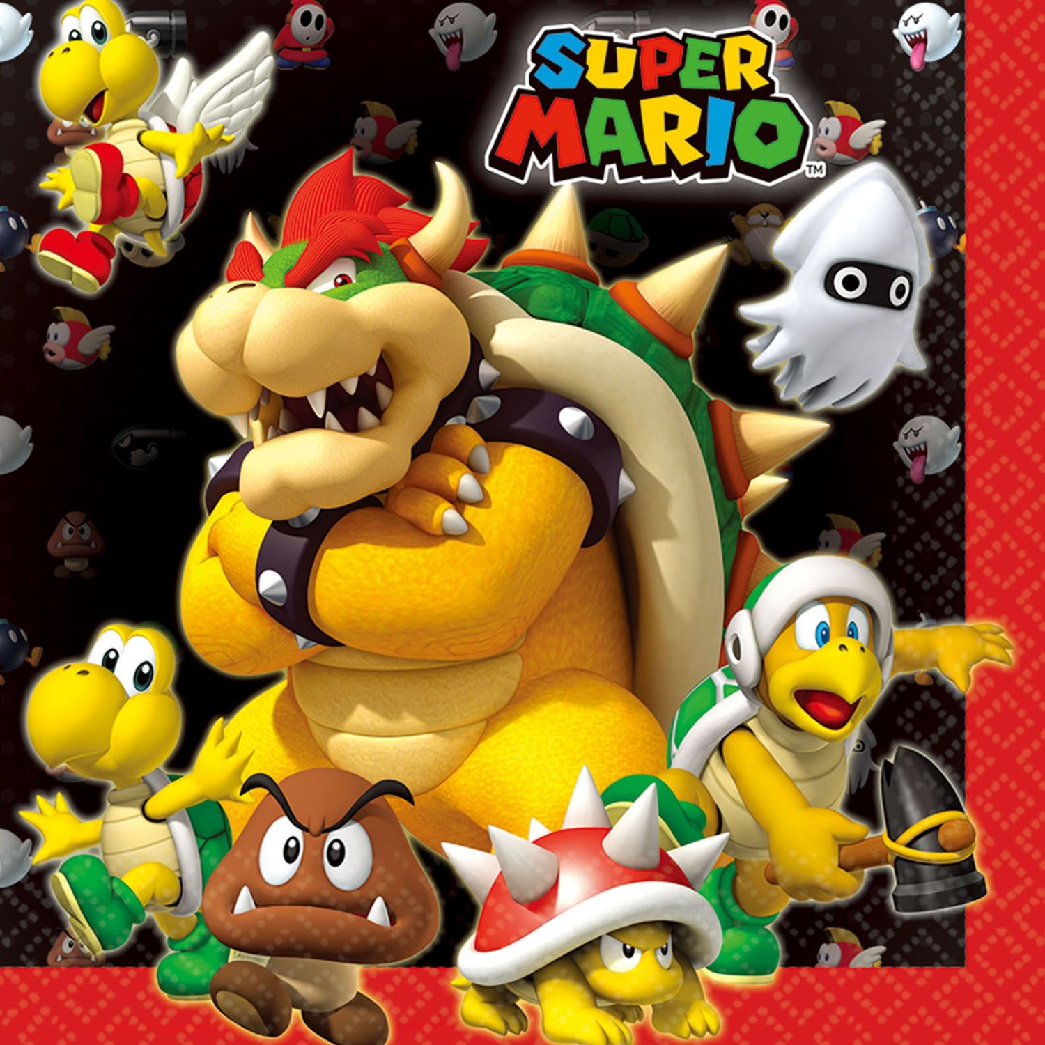 Super Mario Luncheon Napkins - 16ct