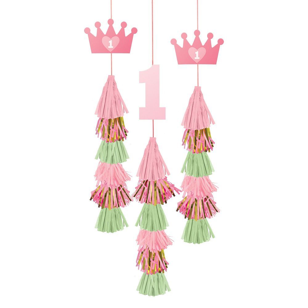 1st Birthday Girl Dangle Tassels