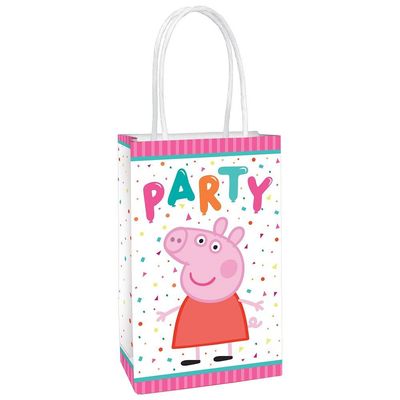Peppa Pig Kraft Favor Bag - 8ct
