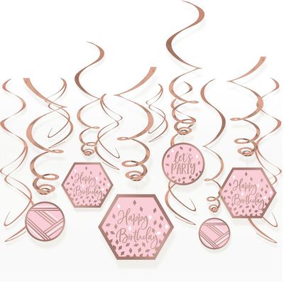 Blush Birthday - Swirl Decoration