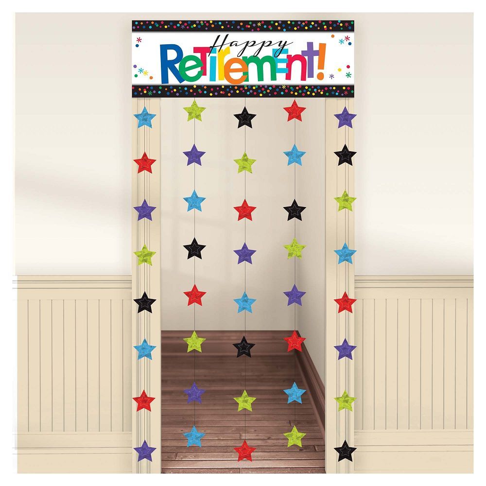 Offically Retired - Doorway Curtain