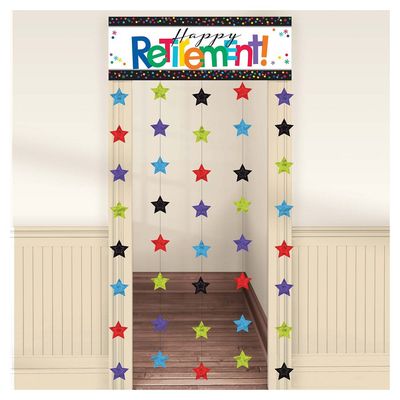 Offically Retired - Doorway Curtain