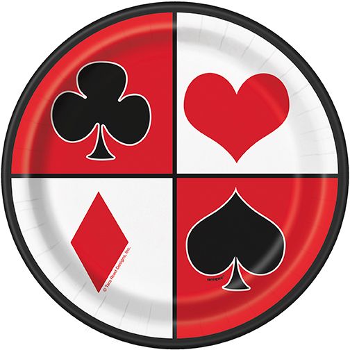 Casino Party - 7&quot; Plates 8ct