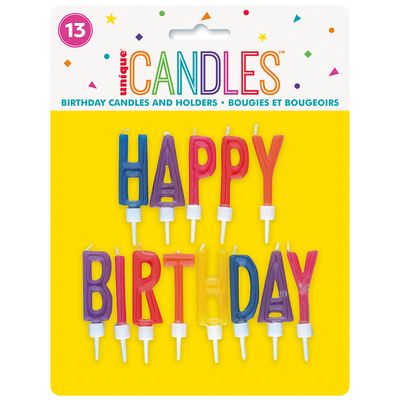 Happy Birthday Letter  - Candle Letter Set