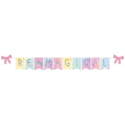 Enchanted Unicorn Cardboard Banner