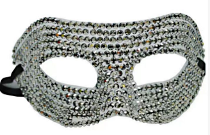 Rhinestone Half Mask