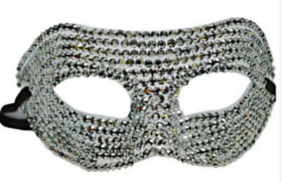 Rhinestone Half Mask
