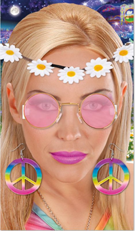 Hippie Kit -  Headband, Glasses, Earrings