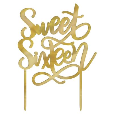 Sweet Sixteen - Cake Topper