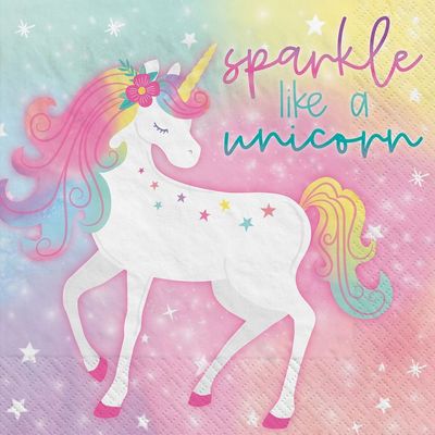 Enchanted Unicorn Luncheon Napkins 16ct