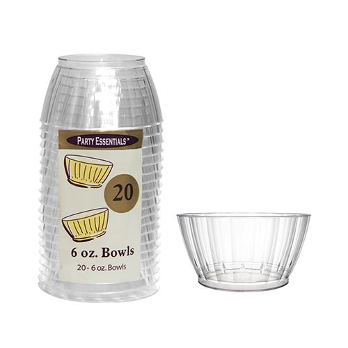 Deluxe Clear 6oz Bowl - 20ct