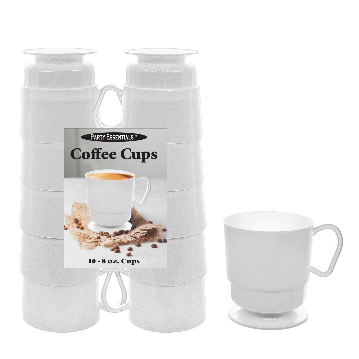 Coffee Cup 8oz -White 10ct