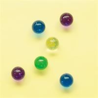 Bounce Balls Clear Glitter - 6 Ct Net Bag