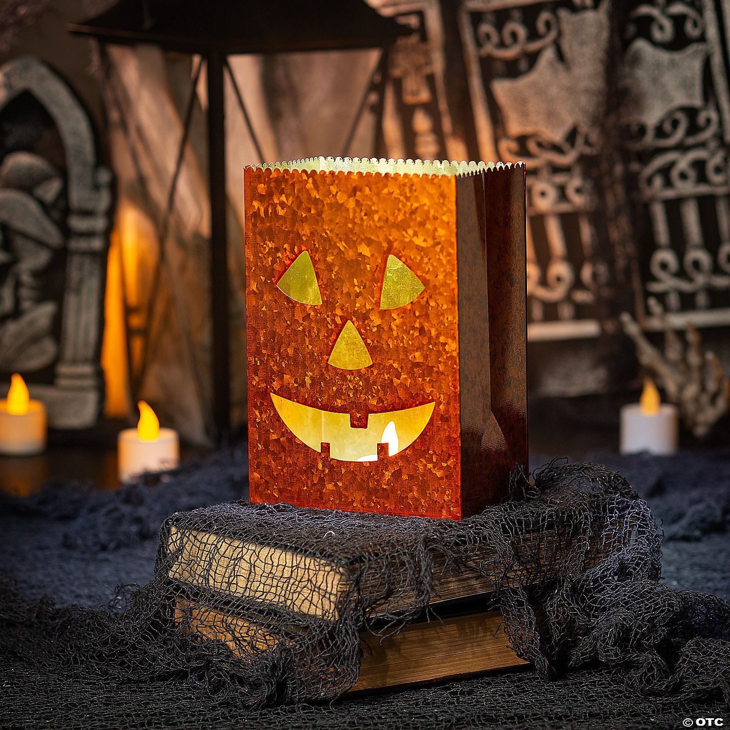 Jack O Lantern Metal Tabletop Luminary