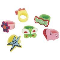 Rubber Die Cut Rings - 10 Ct Net Bag