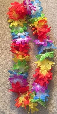 2-Tone Tropical Lei - Rainbow