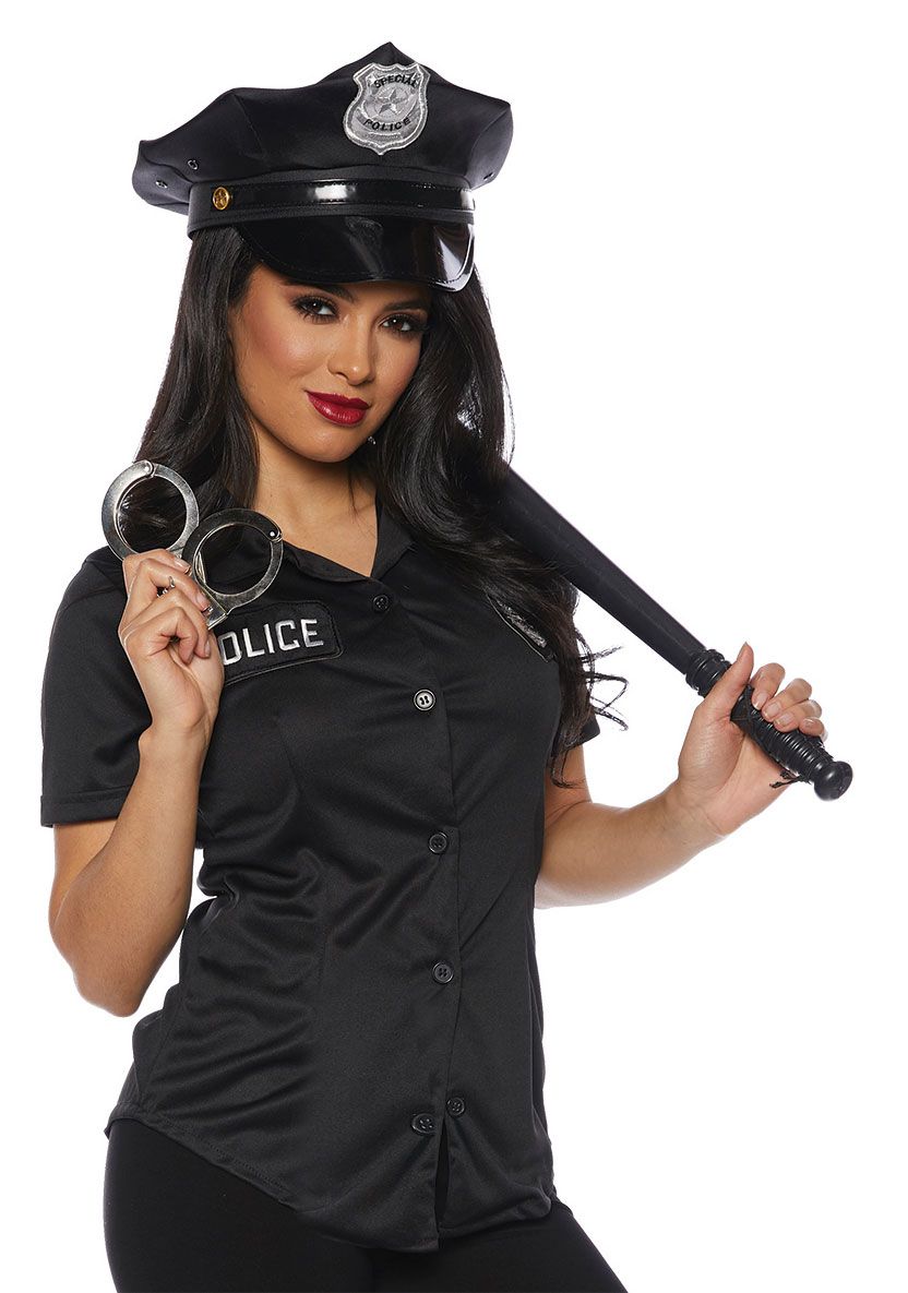 Police Accessory Kit - Hat, Cuffs &amp; Baton