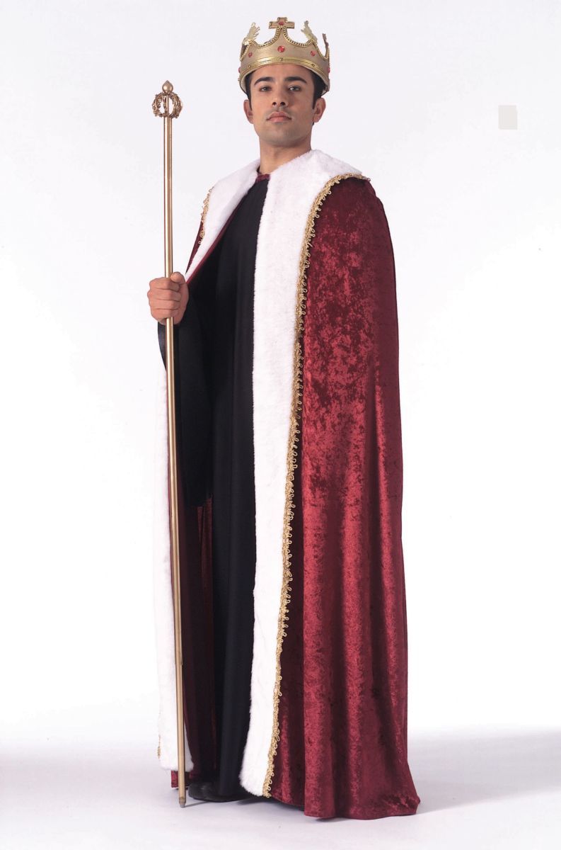 Velvet King&#39;s Robe Burgundy Adult