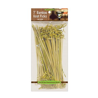 Knot Picks Bamboo 7&quot; 100 Ct
