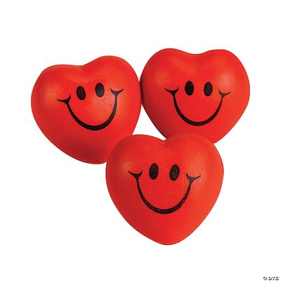 Smile Heart Shaped Foam Stress Ball