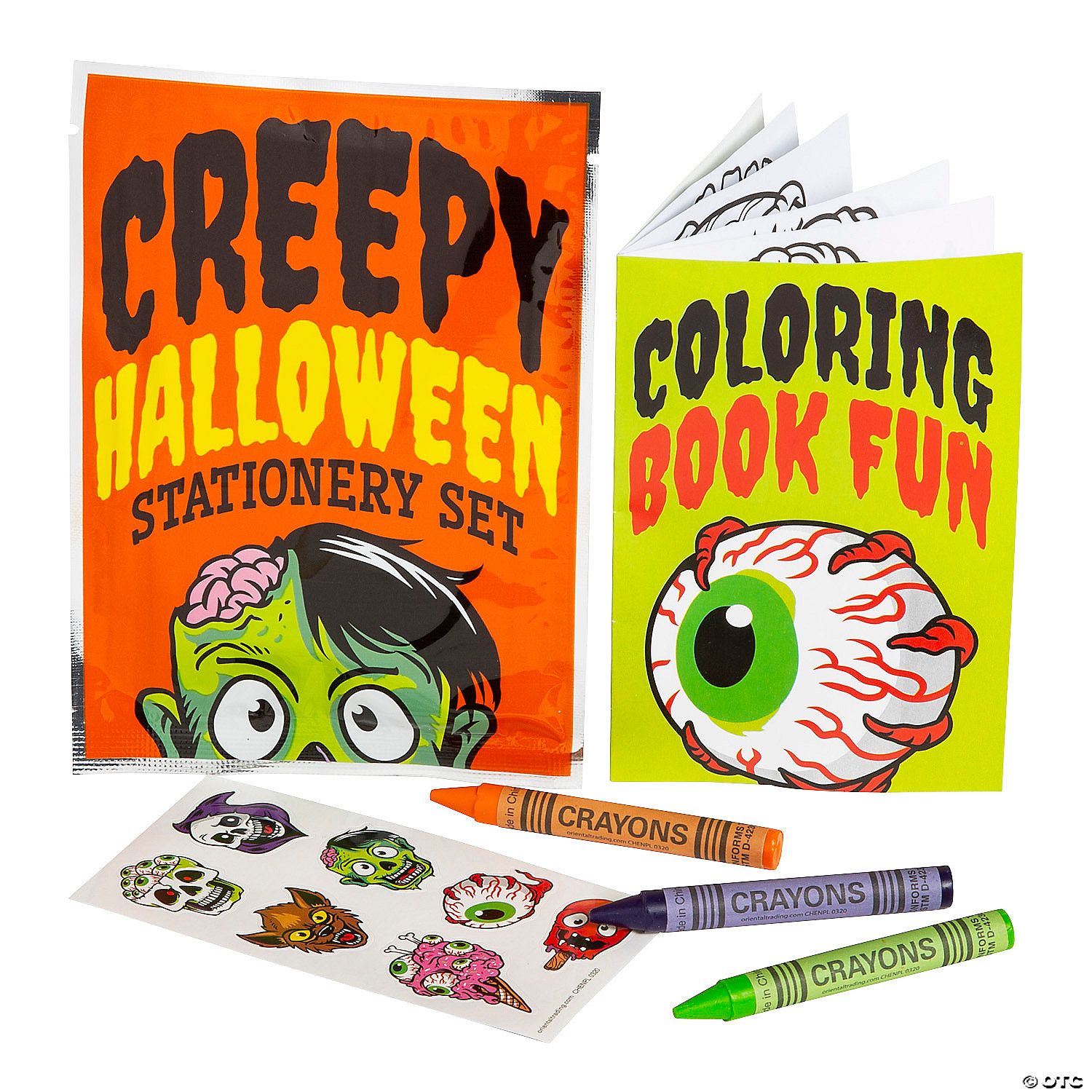 Halloween Creepy Treats Stationery Set