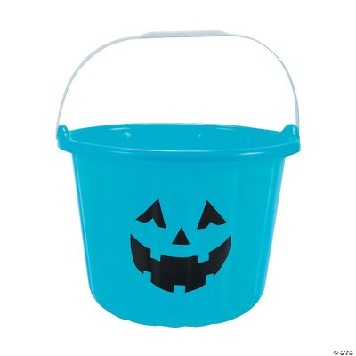 Teal Jack O&#39; Lantern Bucket