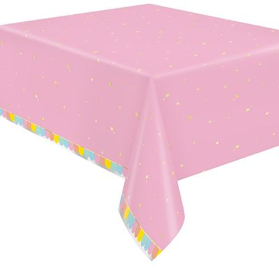 Pastel Ice Cream - Foil Tablecover 54&quot; x 84&quot;