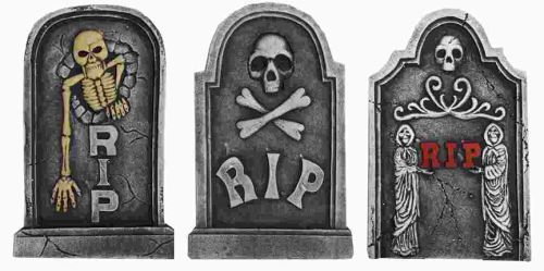 Tombstone RIP Skeleton  21.5&quot;