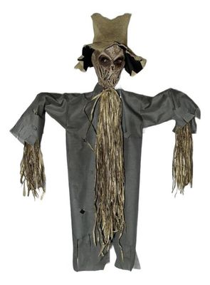 Animated Hanging Scarecrow Half Body 53&quot;