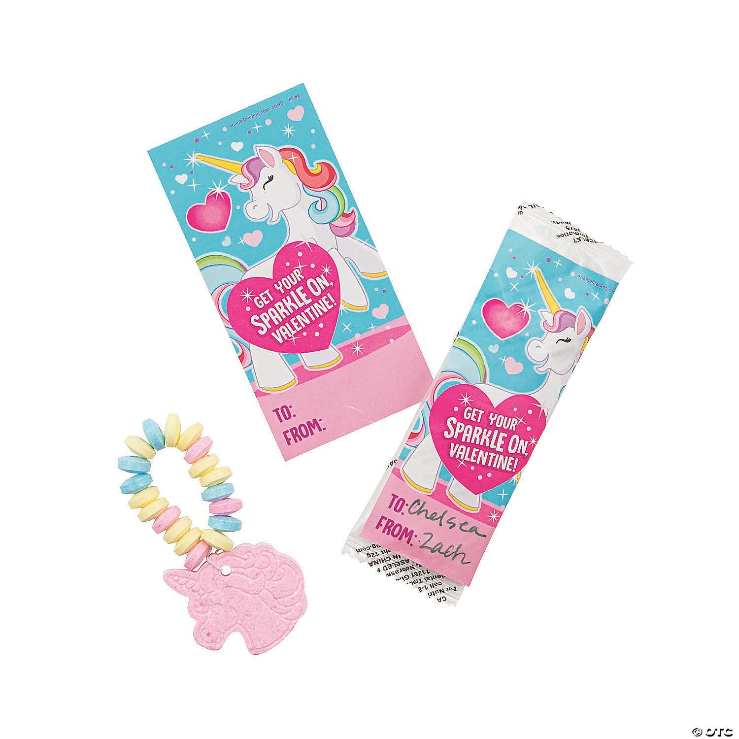 Valentine Exchange -Unicorn Candy Bracelets 12ct