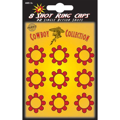 8-Shot Ring Caps - Pls Toy Ammo 72 Shots Card