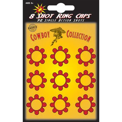 8-Shot Ring Caps - Pls Toy Ammo 72 Shots Card