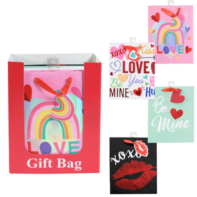 Valentine Gift Bag 8&quot; X 4&quot; X 10&quot;