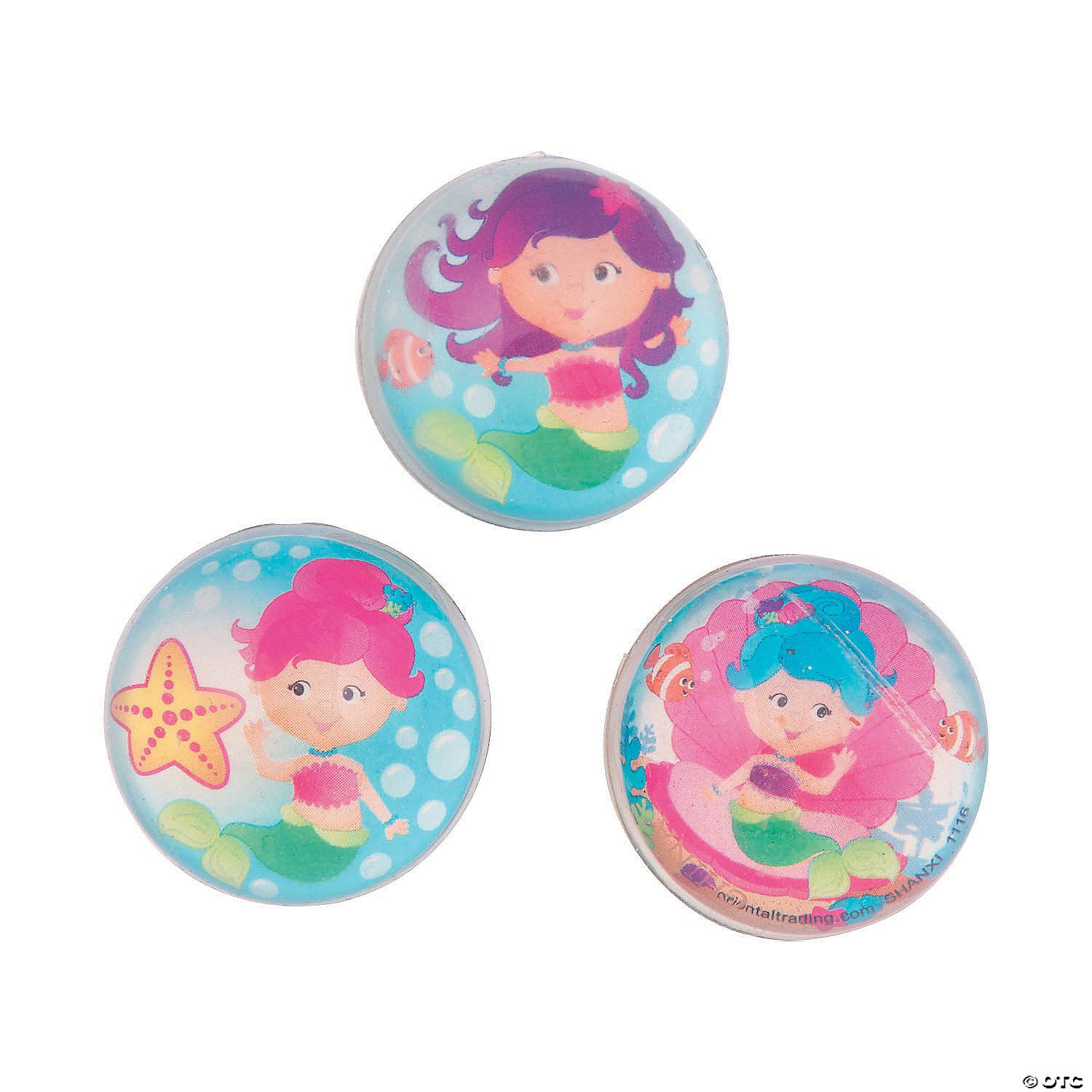 Balls Mermaid Bouncing 12 Ct - Polybag Header