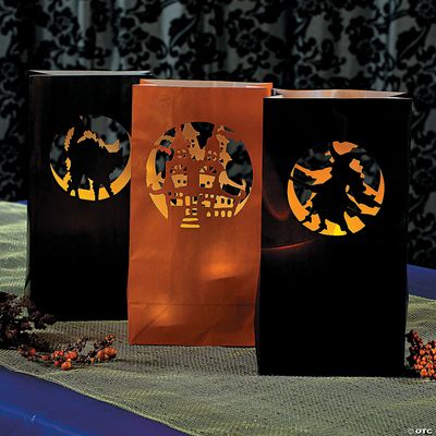 Halloween Silhouette Luminary Bags