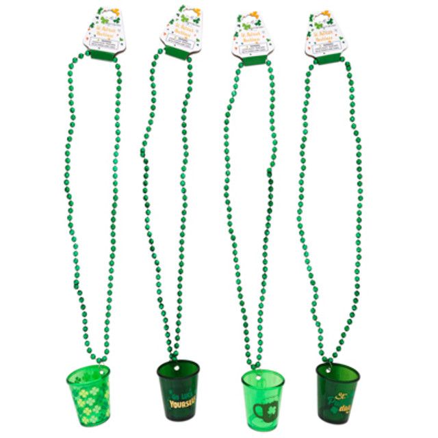 St. Pat Shot Glass Necklace