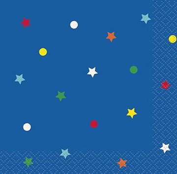 Dots &amp; Stars - Beverage Napkins 16ct