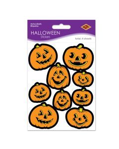 Jack-O-Lantern Stickers - 4 Sheets