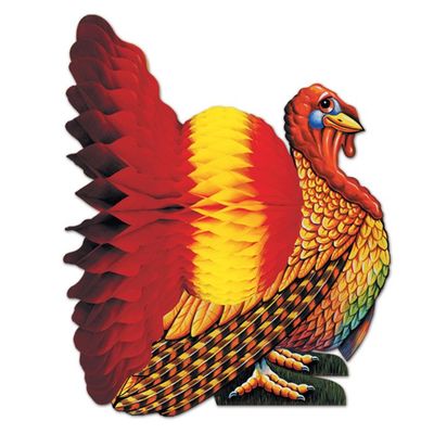Tissue Turkey Centerpiece 12&quot;