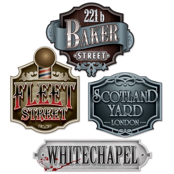 Sherlock Holmes Sign Cutouts