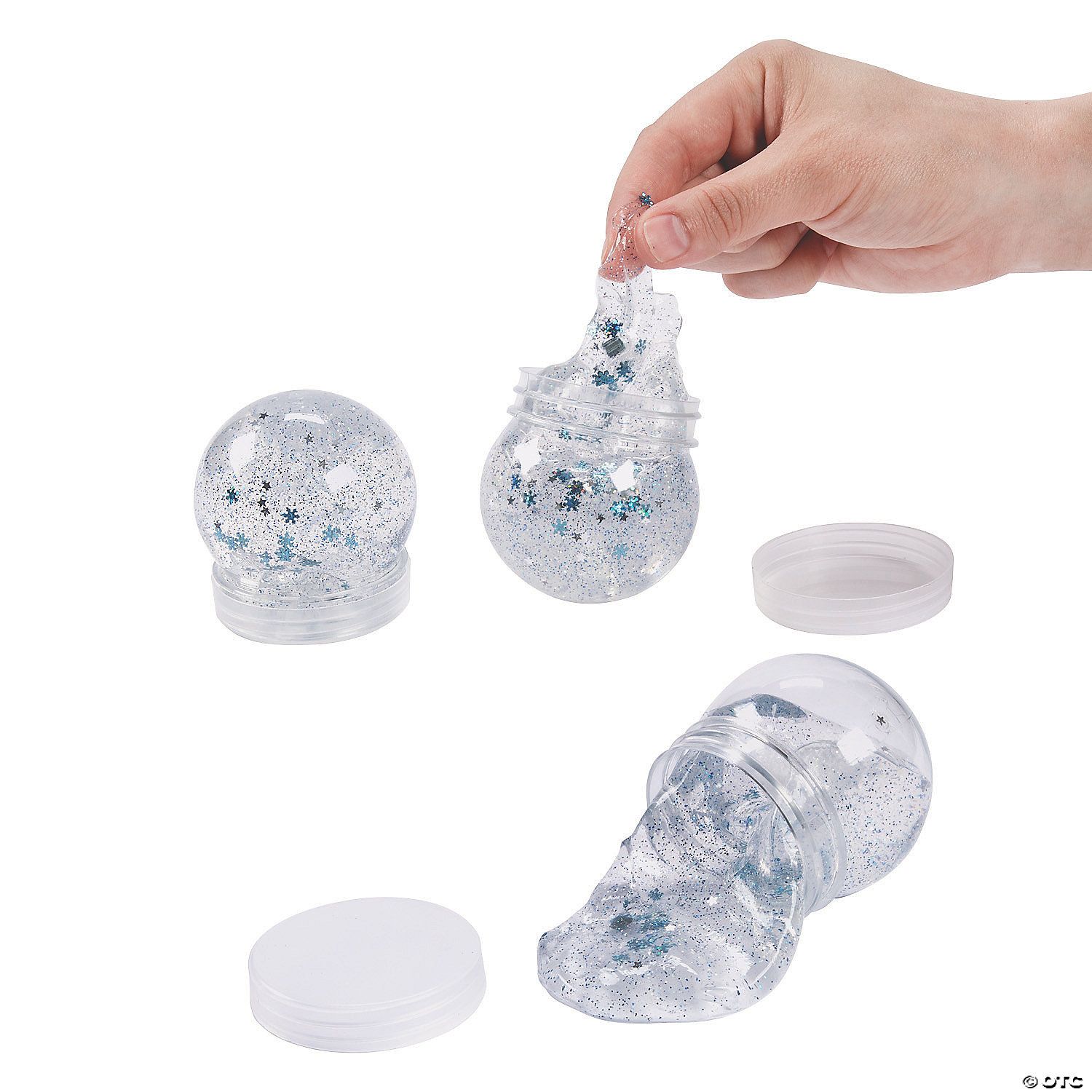 Winter Snow Globe Slime