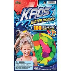 Water Balloons - Kaos 100 Ct with Filler