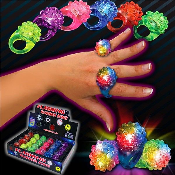 Jelly Rings Light Up - 24 Ct Box