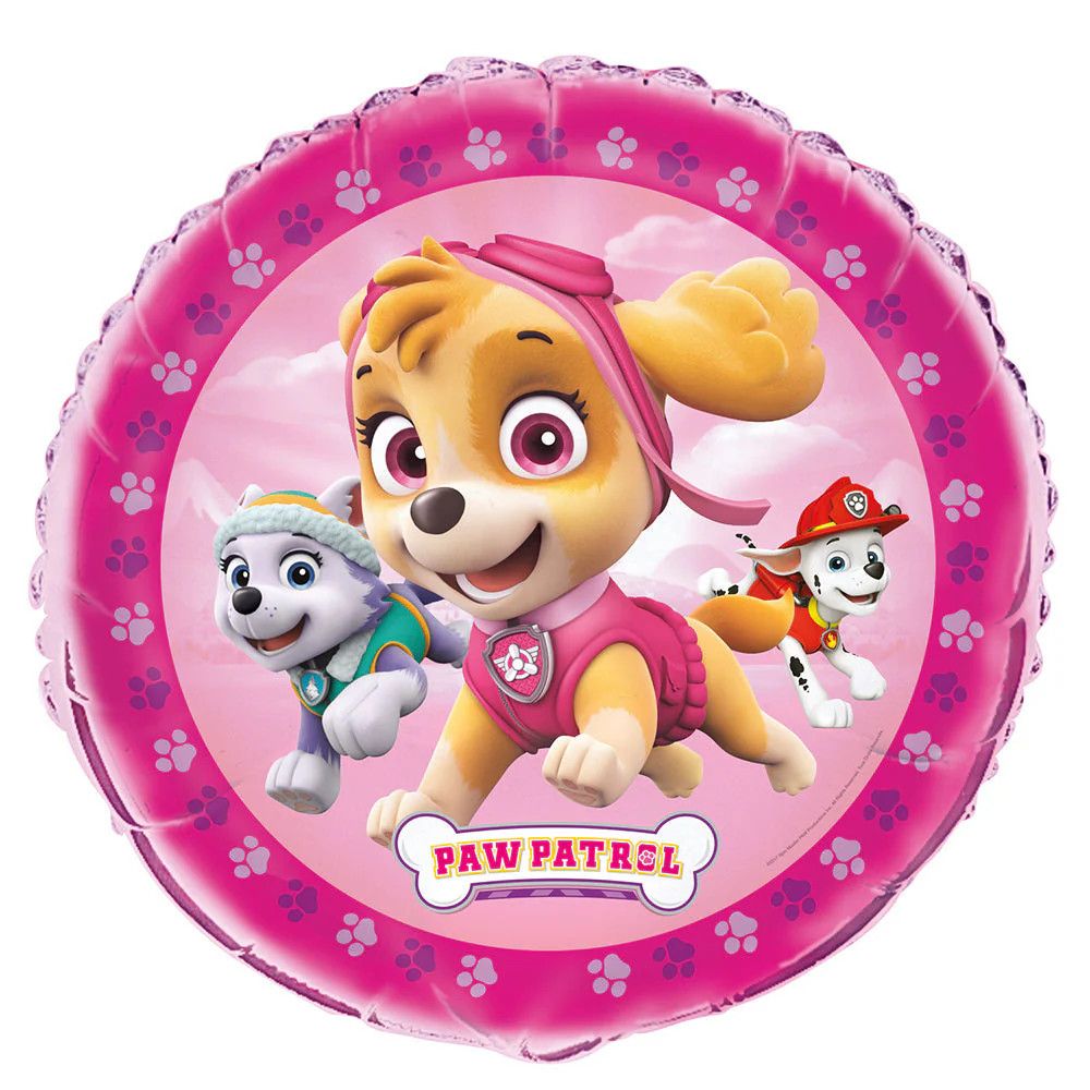 Paw Patrol Girl - 18&quot; Helium Filled Foil Balloon
