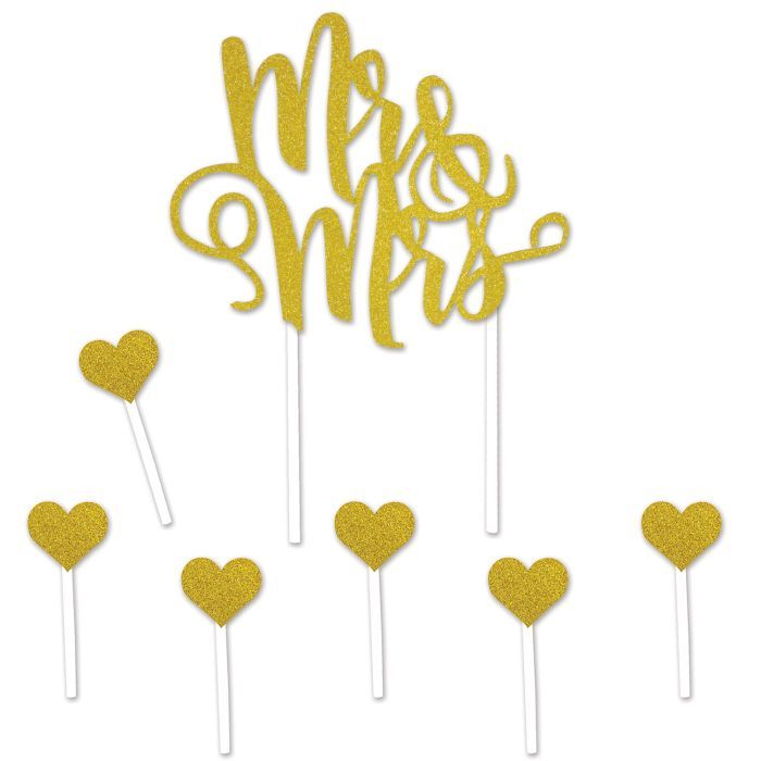 Mr. &amp; Mrs. Cake Topper