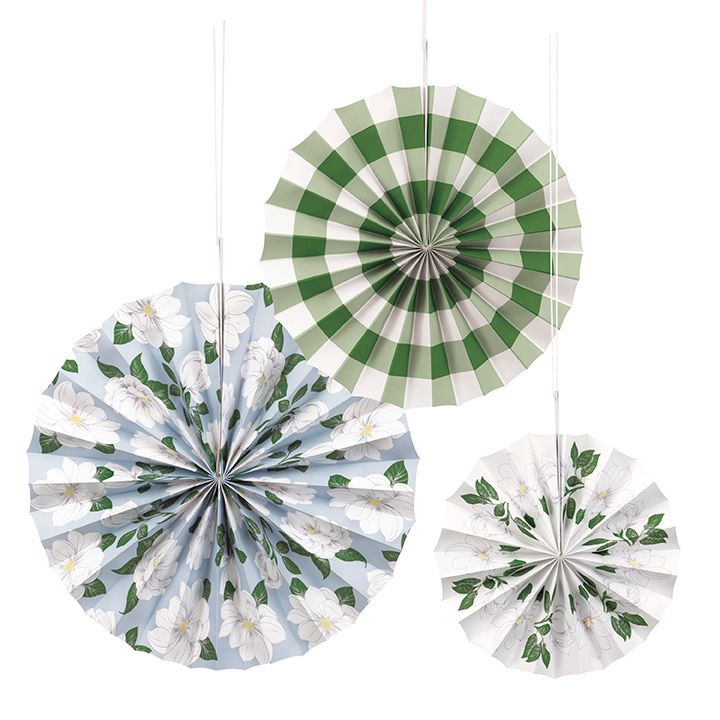 Garden Party - Paper Fans 3ct