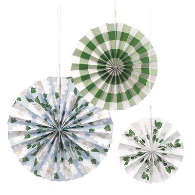 Garden Party - Paper Fans 3ct