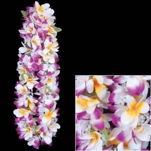 Lei - Plumeria Purple/White