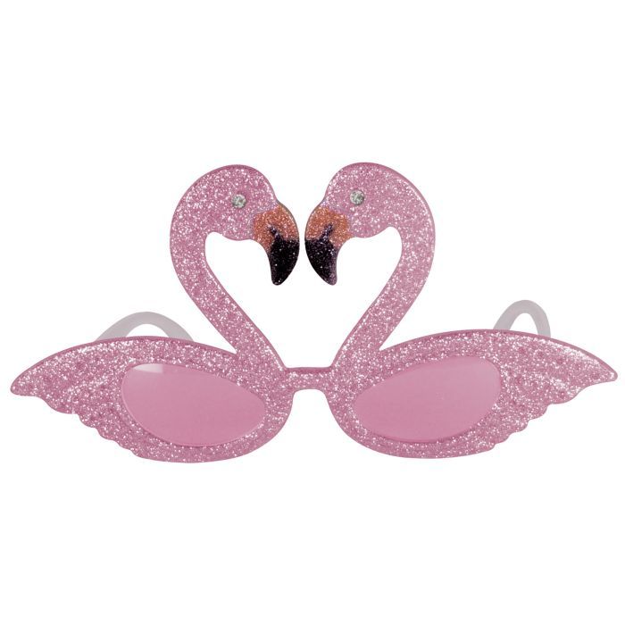 Glittered Flamingo Fanci Frame Glasses