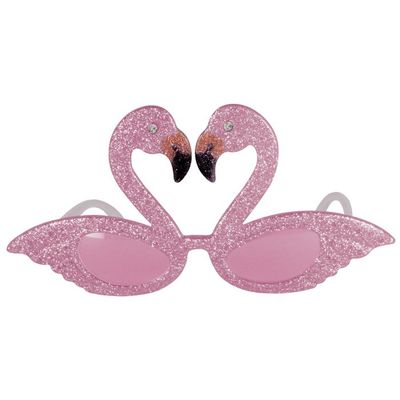 Glittered Flamingo Fanci Frame Glasses